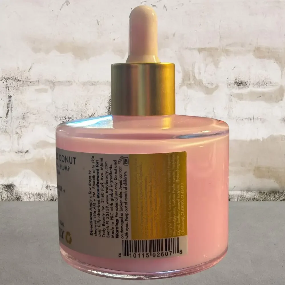 Truly Beauty Glazed Donut Brighten + Plump Face Serum NEW